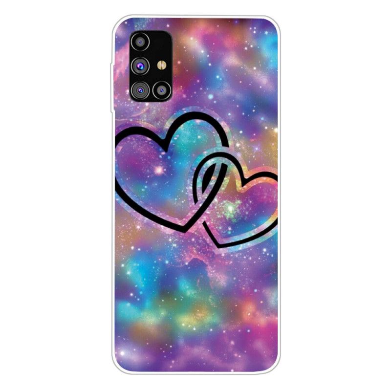 Etui Samsung Galaxy M51 Przykute Serca