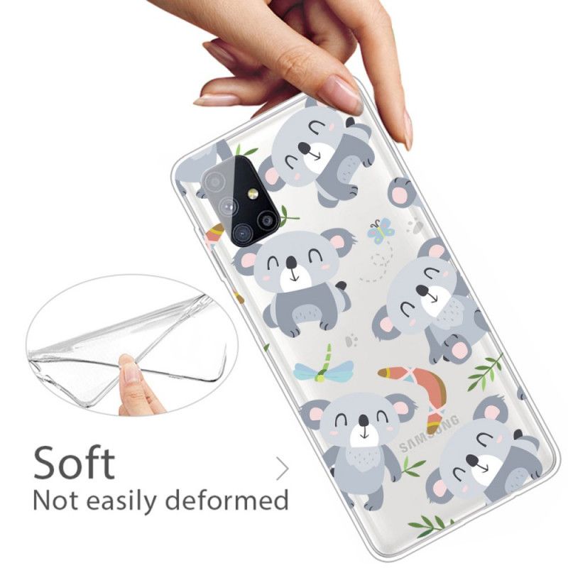 Etui Samsung Galaxy M51 Słodkie Koale Etui Ochronne