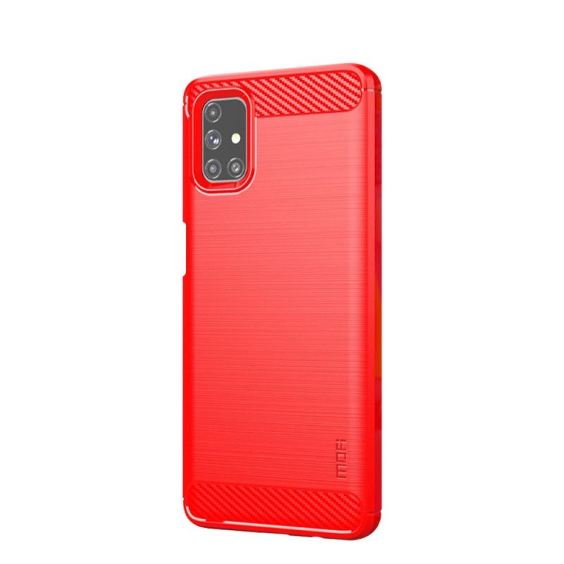 Etui Samsung Galaxy M51 Szary Czarny Mofi Szczotkowane Włókno Węglowe Etui Ochronne