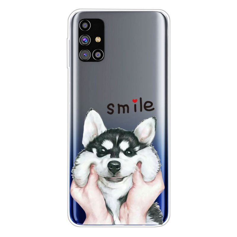 Etui Samsung Galaxy M51 Uśmiechnięty Pies Etui Ochronne