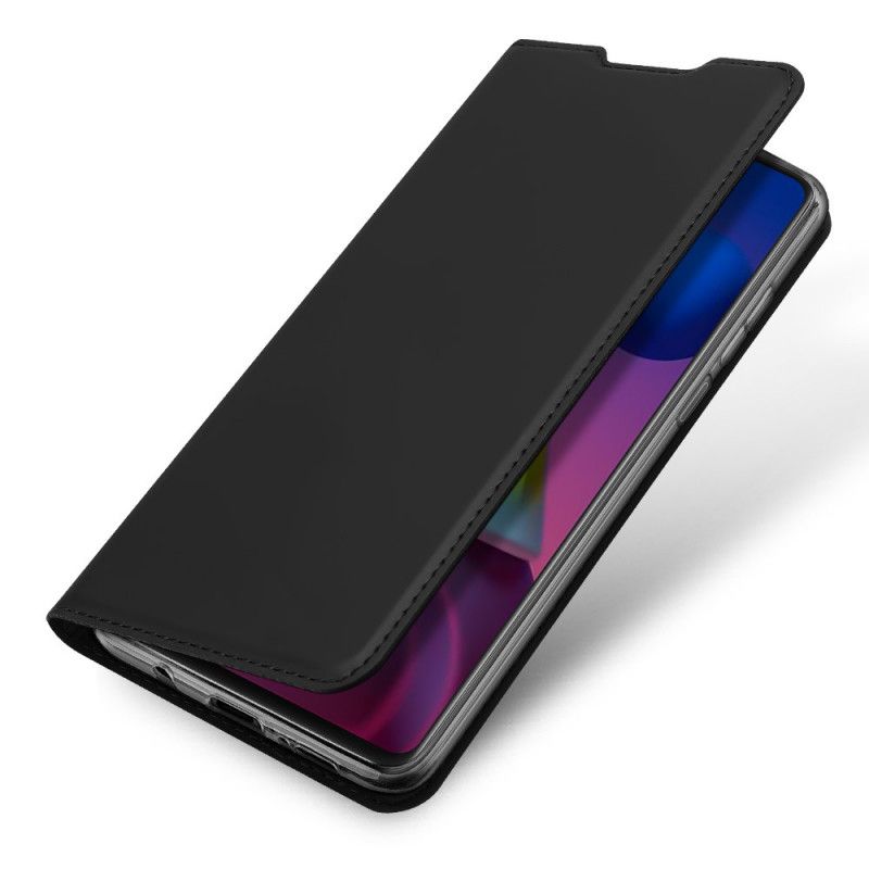 Flip Kotelot Samsung Galaxy M51 Ciemnoniebieski Czarny Skóra Pro Dux Ducis Etui Ochronne