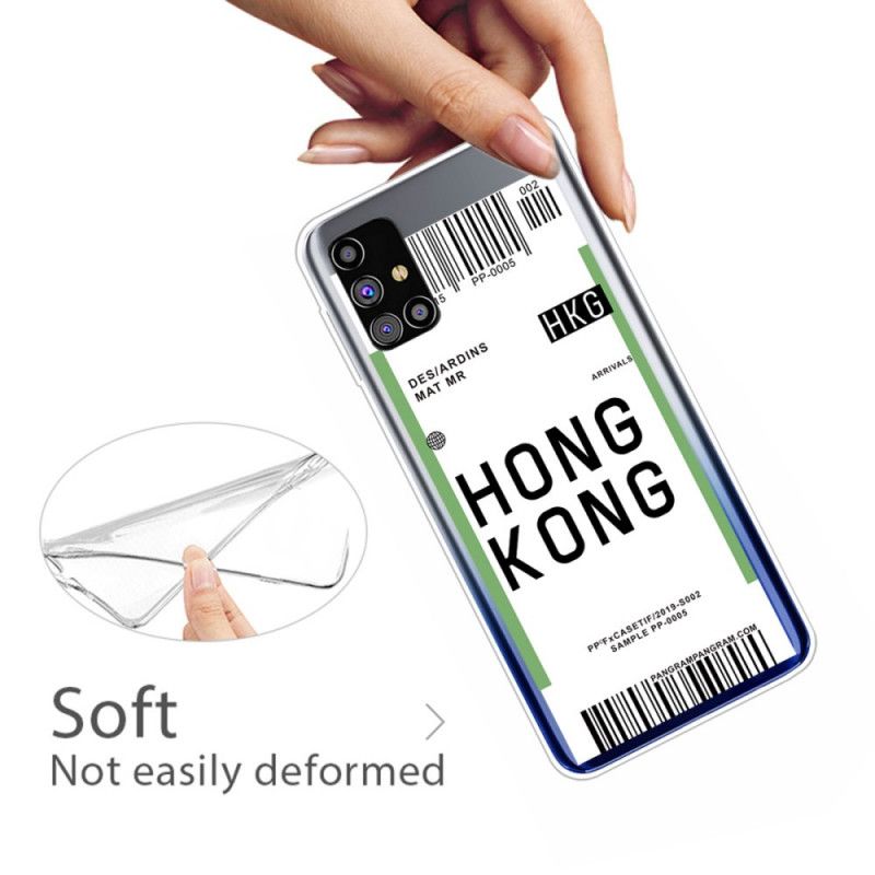 Futerały Samsung Galaxy M51 Etui na Telefon Karta Pokładowa Do Hongkongu