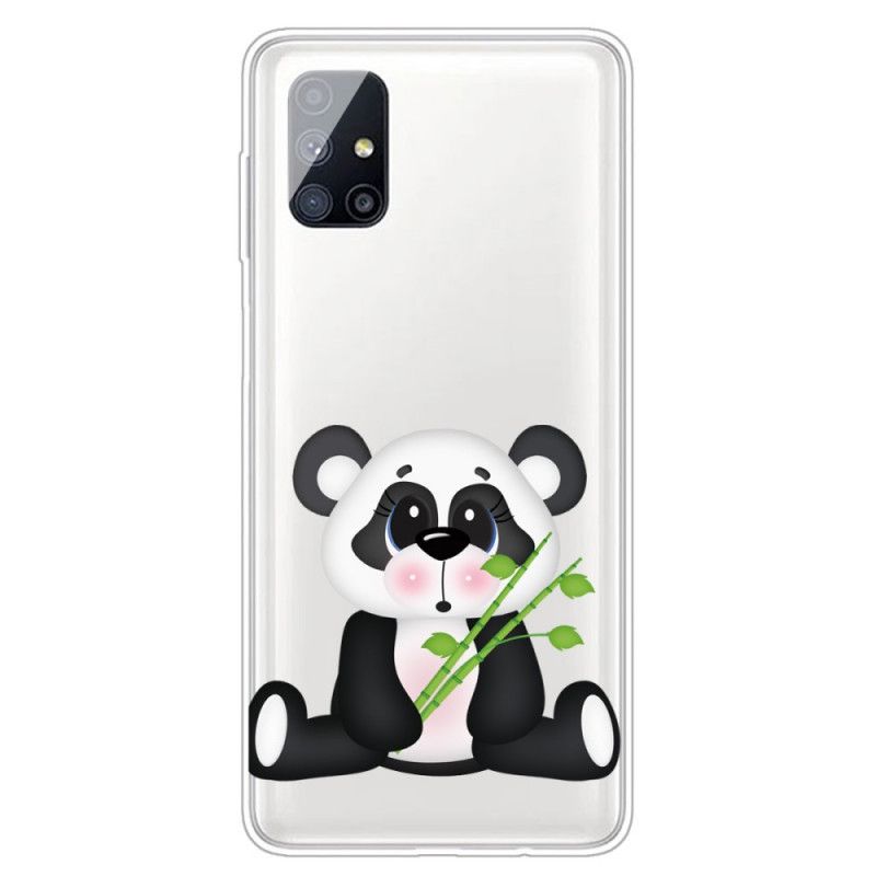 Futerały Samsung Galaxy M51 Etui na Telefon Przezroczysta Smutna Panda