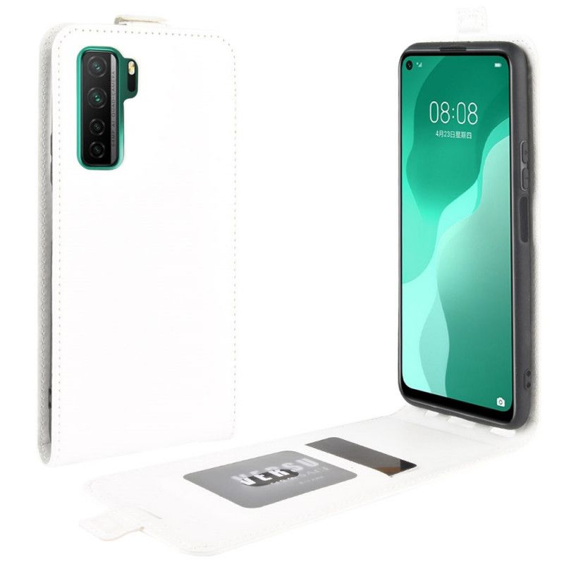 Etui Folio Huawei P40 Lite 5G Biały Czarny Składany