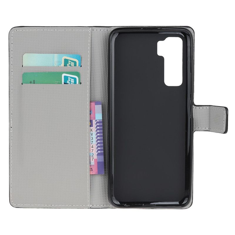 Etui Folio Huawei P40 Lite 5G Kilka Sów