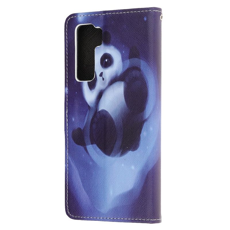 Etui Folio Huawei P40 Lite 5G Miejsce Na Pandę Ze Stringami Etui Ochronne