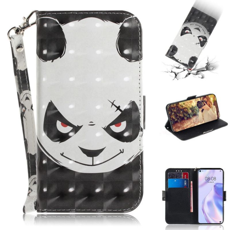 Etui Folio Huawei P40 Lite 5G Wściekła Panda