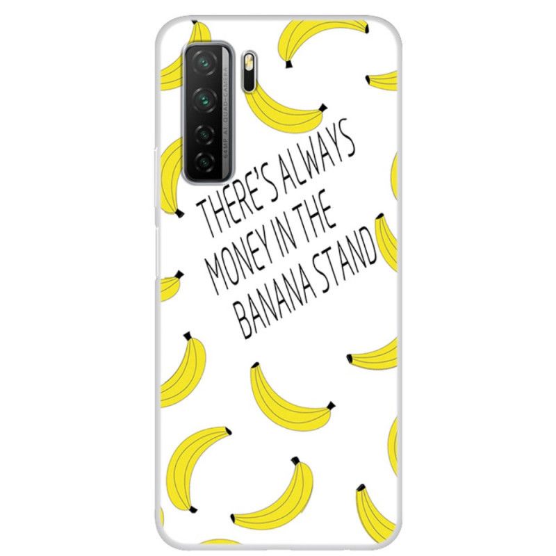 Etui Huawei P40 Lite 5G Przezroczyste Pieniądze Bananowe Etui Ochronne