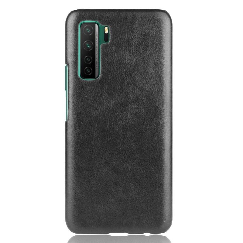 Etui Huawei P40 Lite 5G Szary Czarny Efekt Skóry Lychee Performance Etui Ochronne