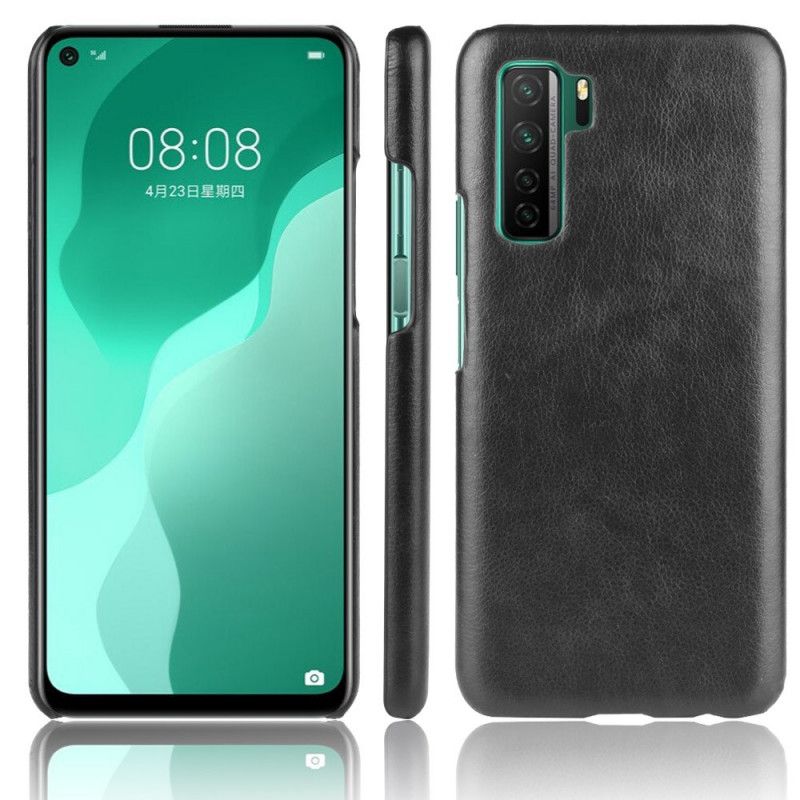 Etui Huawei P40 Lite 5G Szary Czarny Efekt Skóry Lychee Performance Etui Ochronne