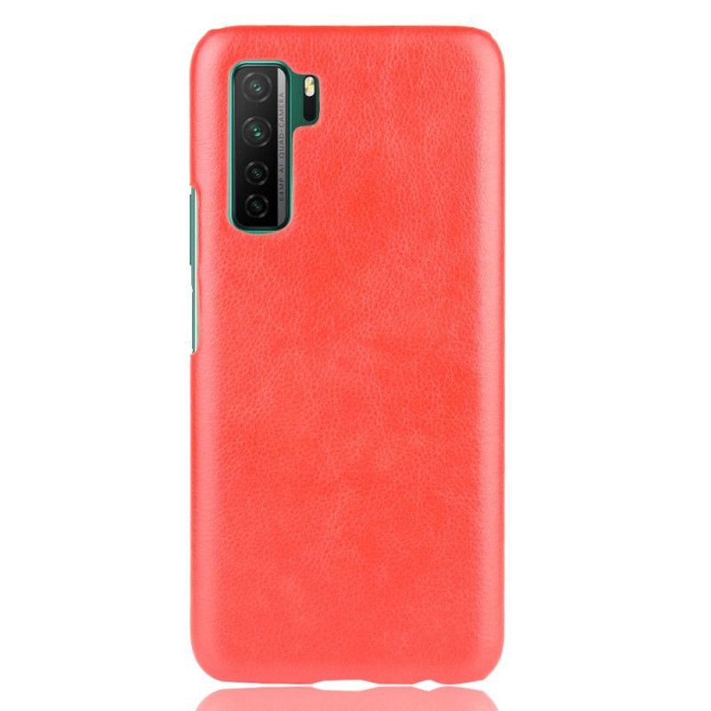 Etui Huawei P40 Lite 5G Szary Czarny Efekt Skóry Lychee Performance Etui Ochronne