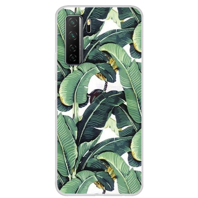 Etui Huawei P40 Lite 5G Wiele Zielonych Liści