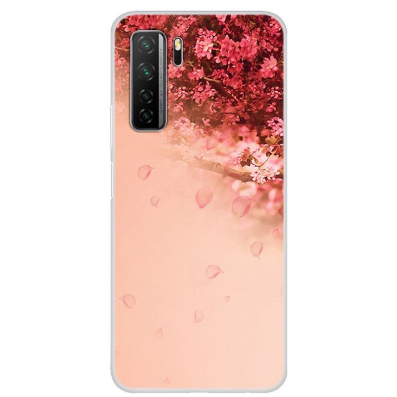 Futerały Huawei P40 Lite 5G Etui na Telefon Przezroczyste Romantyczne Drzewo