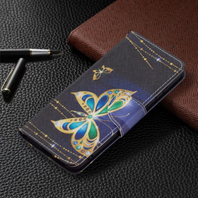 Etui Folio Do Huawei P50 Magiczny Motyl