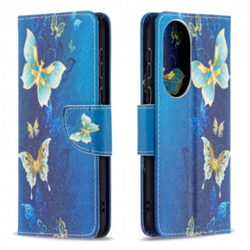 Etui Folio Do Huawei P50 Motyle W Nocy