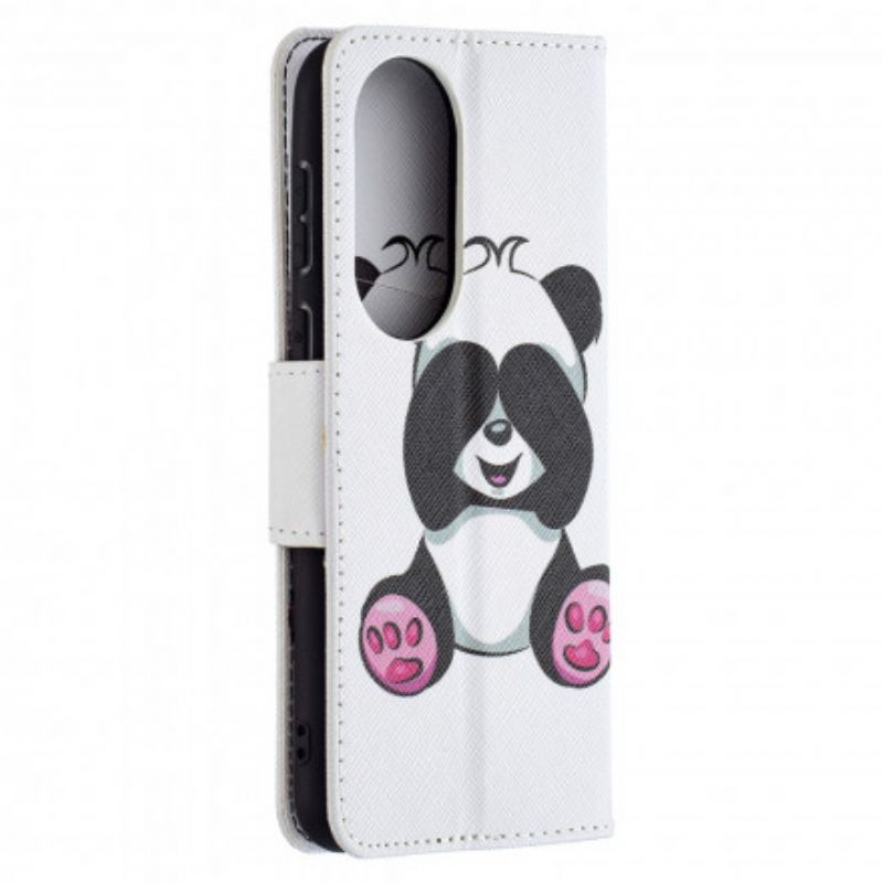 Obudowa Huawei P50 Etui Na Telefon Panda Na Bambusie