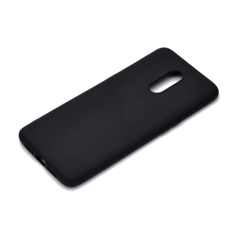 Etui OnePlus 7 Biały Czarny Matowy Silikon Etui Ochronne