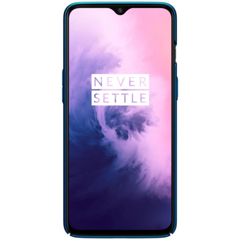 Etui OnePlus 7 Biały Czarny Sztywny Matowy Nillkin