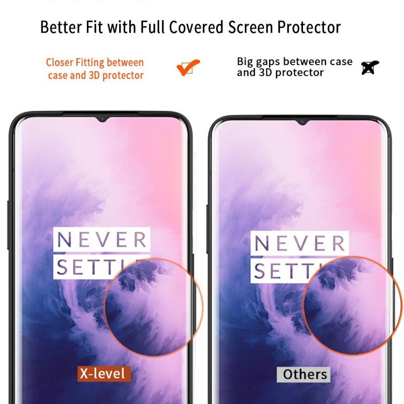 Etui OnePlus 7 Ciemnoczerwony Czarny Poziom X Serii Strażników Etui Ochronne