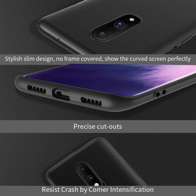 Etui OnePlus 7 Ciemnoczerwony Czarny Poziom X Serii Strażników Etui Ochronne