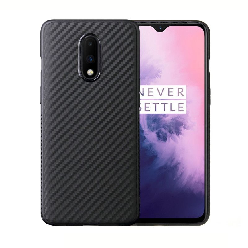 Etui OnePlus 7 Czarny Magiczne Włókno Węglowe Etui Ochronne