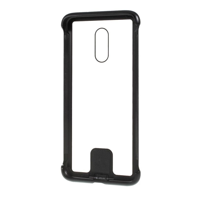 Etui OnePlus 7 Czerwony Czarny Lenuo Metalowa Obręcz