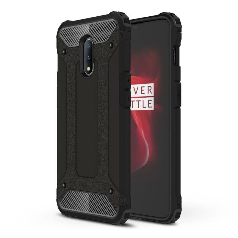 Etui OnePlus 7 Czerwony Czarny Ocalały