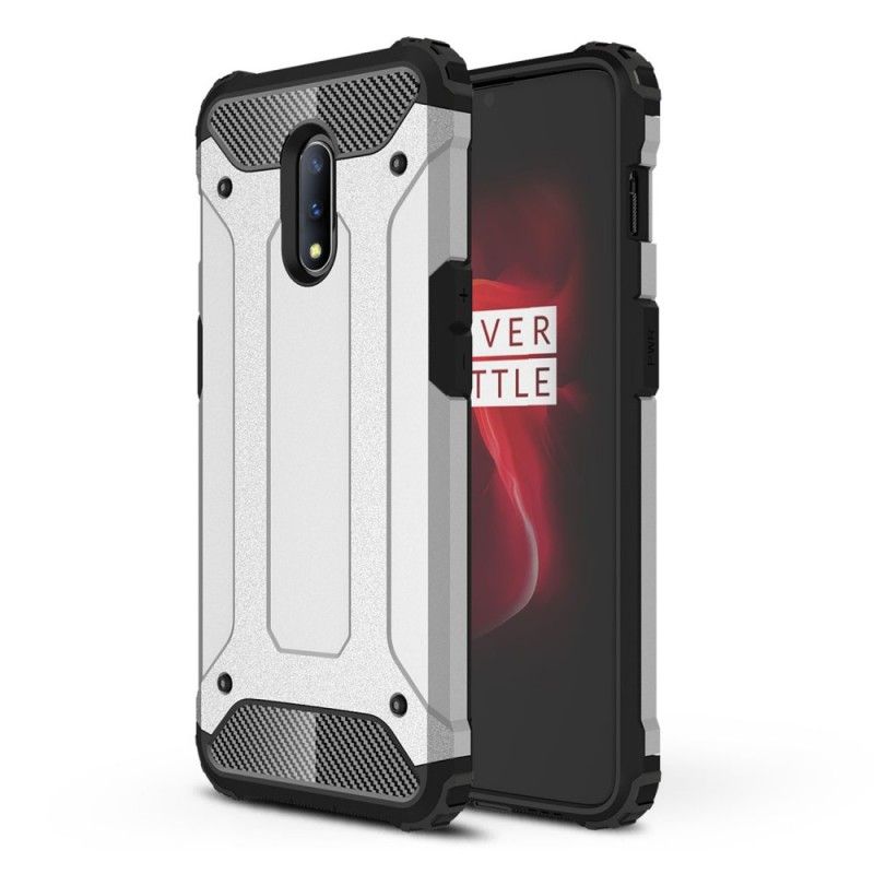 Etui OnePlus 7 Czerwony Czarny Ocalały