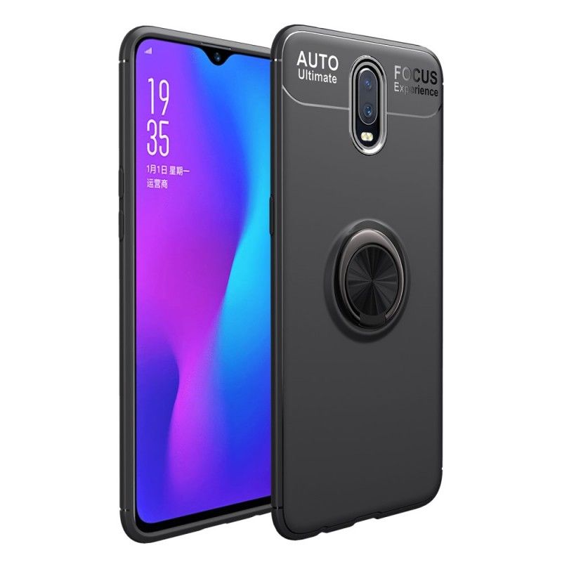 Etui OnePlus 7 Czerwony Czarny Pierścień Obrotowy Etui Ochronne