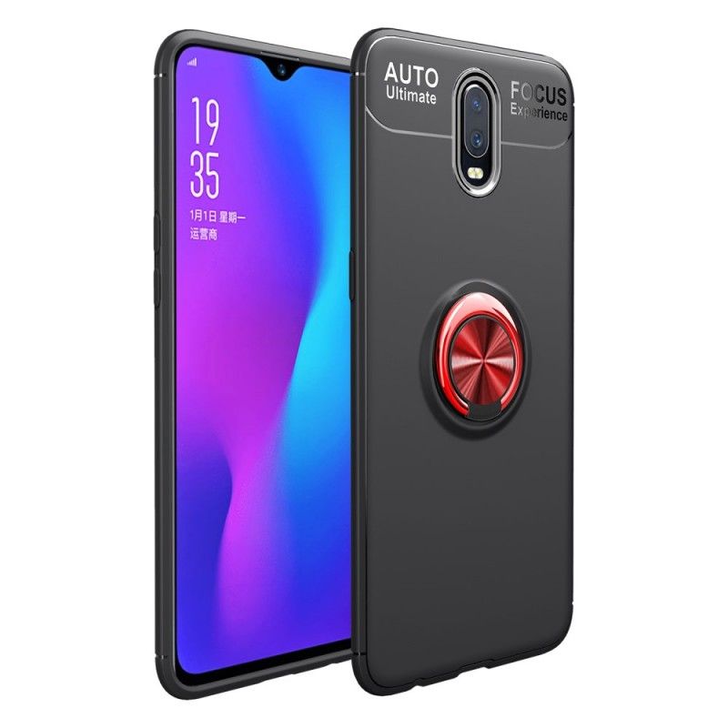 Etui OnePlus 7 Czerwony Czarny Pierścień Obrotowy Etui Ochronne