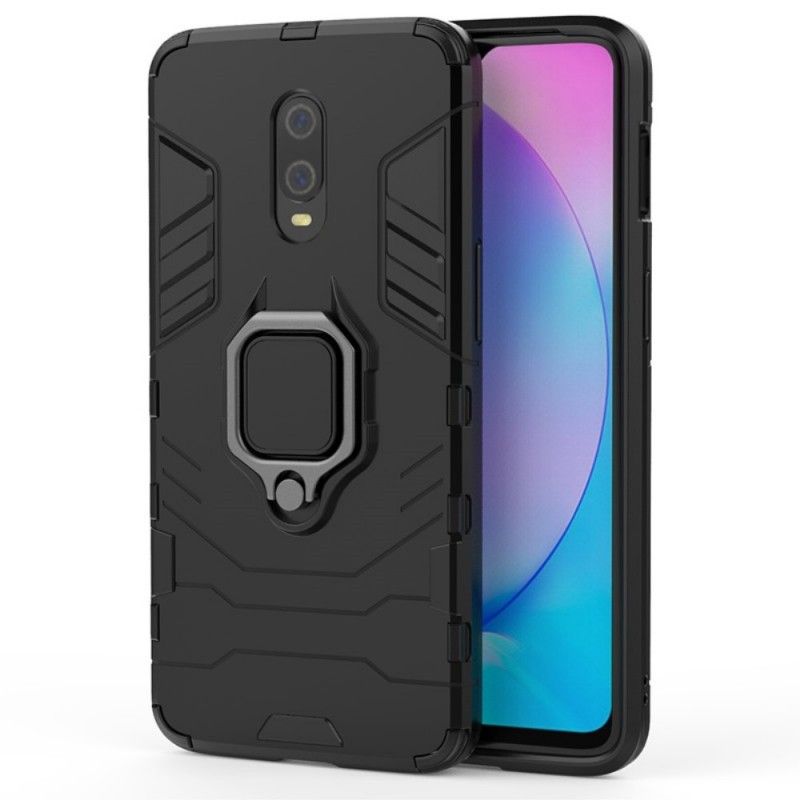 Etui OnePlus 7 Czerwony Czarny Pierścień Oporowy Etui Ochronne