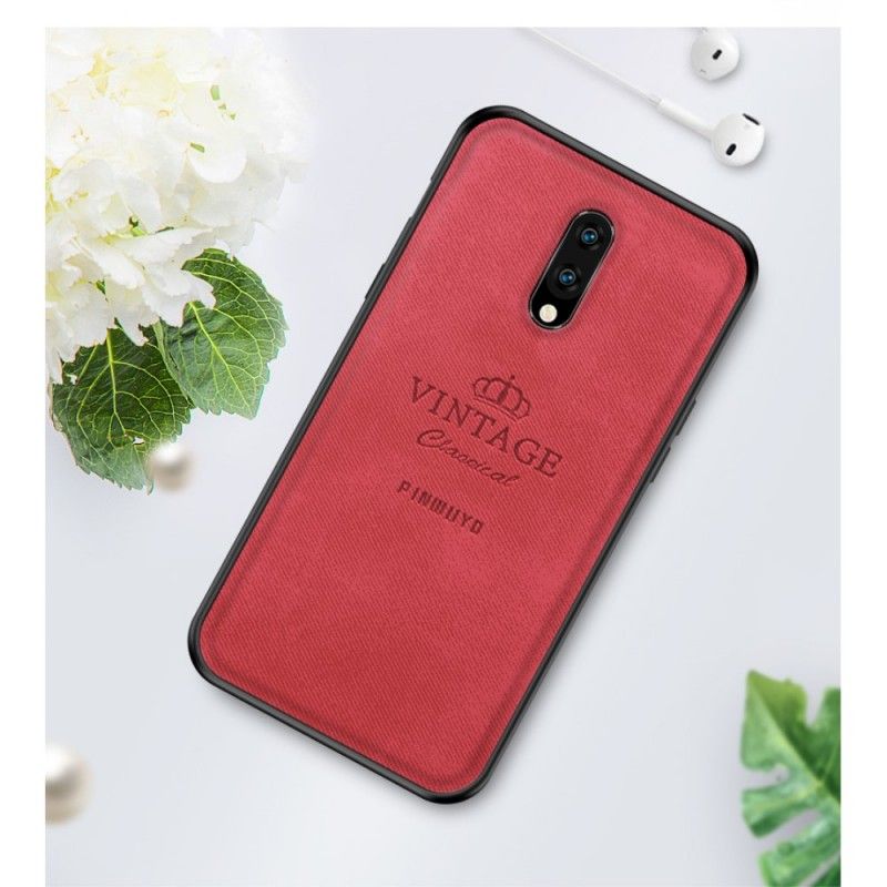 Etui OnePlus 7 Szary Czarny Honorowy Rocznik Pinwuyo Etui Ochronne