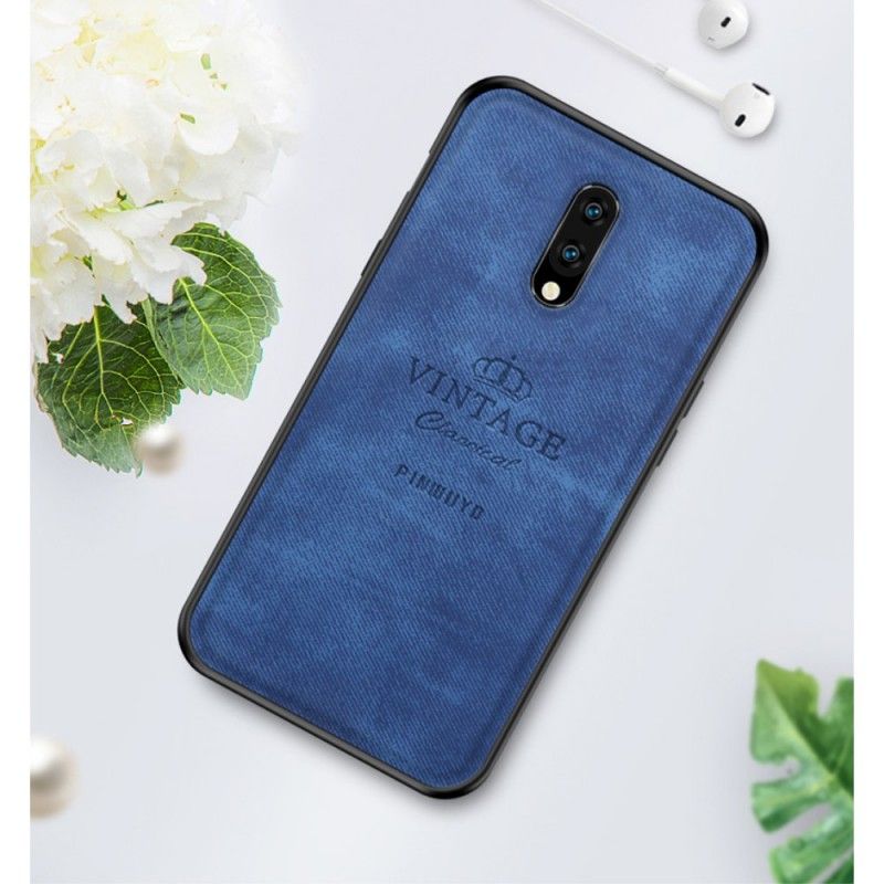 Etui OnePlus 7 Szary Czarny Honorowy Rocznik Pinwuyo Etui Ochronne