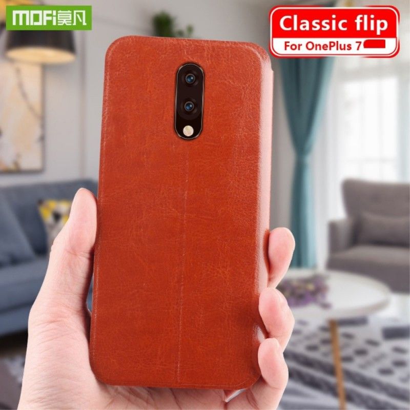 Flip Kotelot OnePlus 7 Czarny Mofi Etui Ochronne