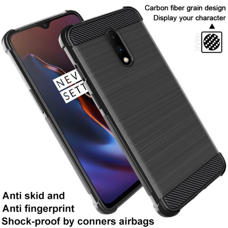 Futerały OnePlus 7 Etui na Telefon Szczotkowane Włókno Węglowe Imak