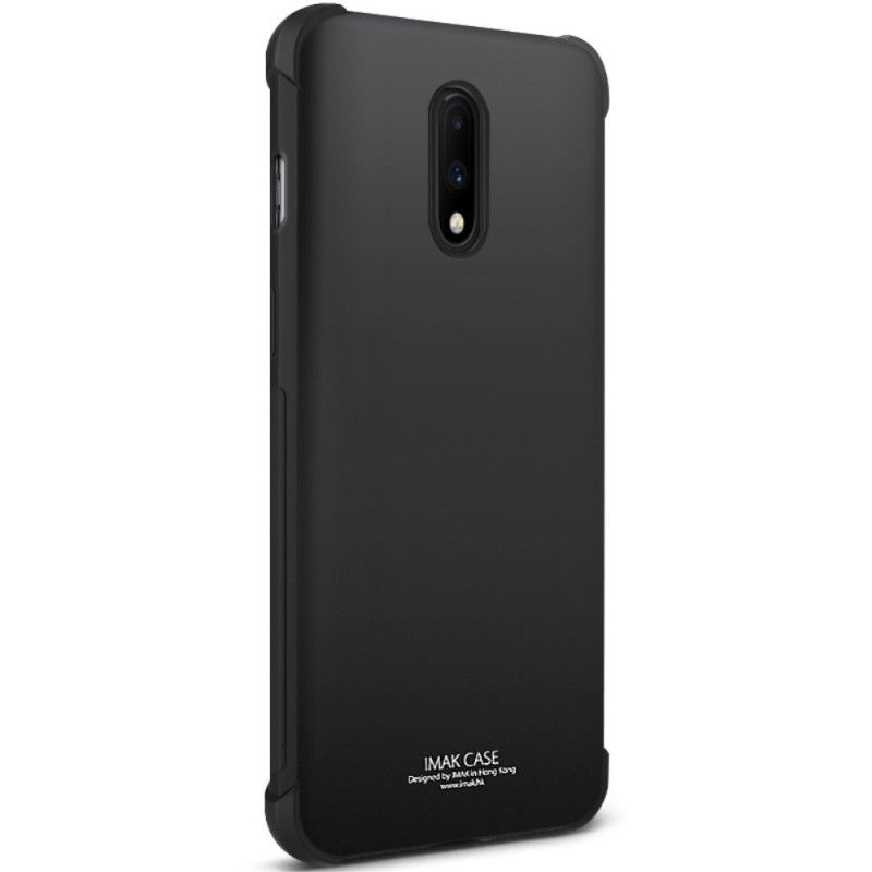 Futerały OnePlus 7 Szary Czarny Etui na Telefon Elastyczny Silikon Z Folią Ekranującą Imak