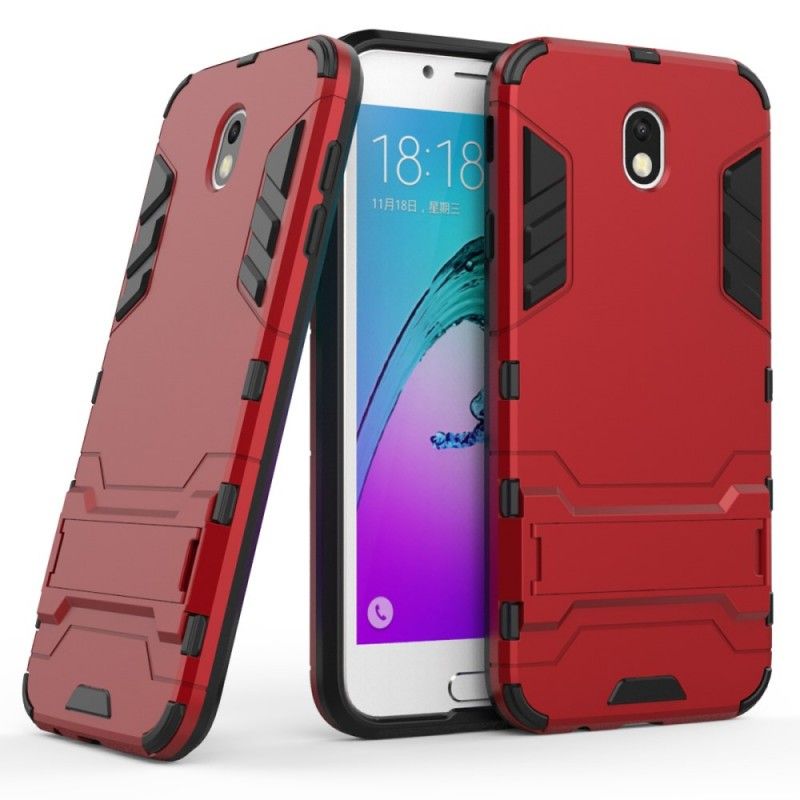 Etui Samsung Galaxy J7 2017 Granatowy Czerwony Ultra Odporny Etui Ochronne