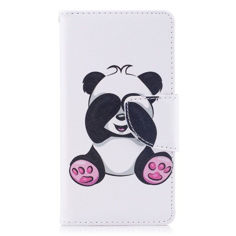 Etui Folio Sony Xperia XZ1 Compact Zabawna Panda Etui Ochronne