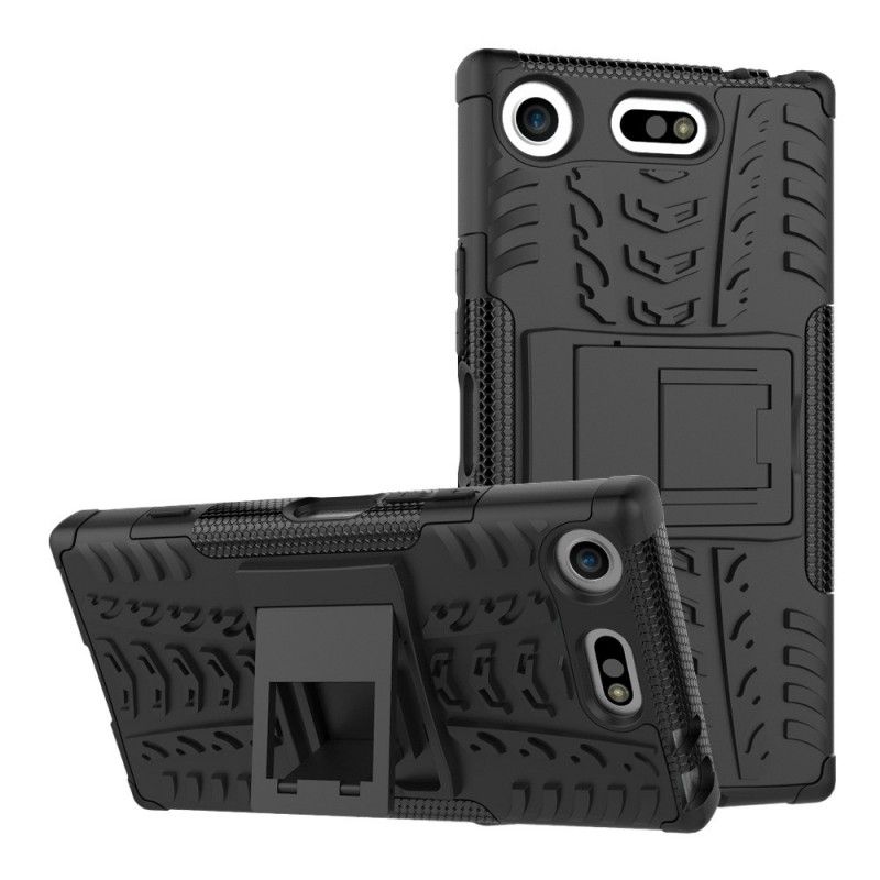 Etui Sony Xperia XZ1 Compact Biały Czarny Ultra Odporny