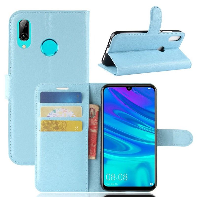 Etui Folio Huawei P30 Lite Biały Czarny Klasyczny Etui Ochronne