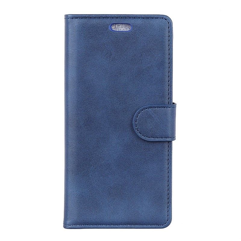 Etui Folio Huawei P30 Lite Czerwony Czarny Efekt Skóry Matowej Retro