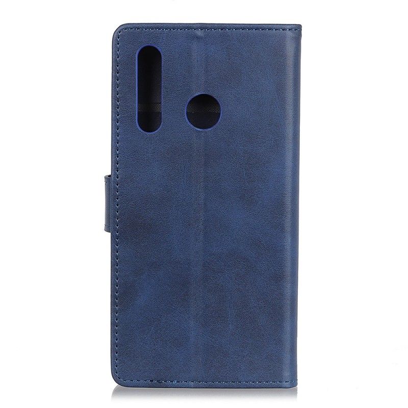 Etui Folio Huawei P30 Lite Czerwony Czarny Efekt Skóry Matowej Retro