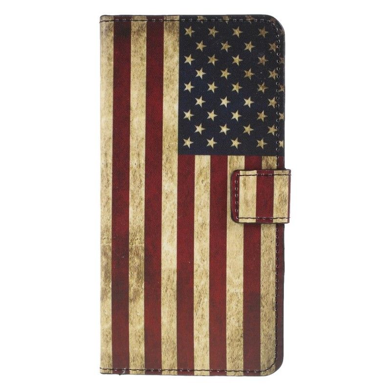 Etui Folio Huawei P30 Lite Flaga Usa Etui Ochronne