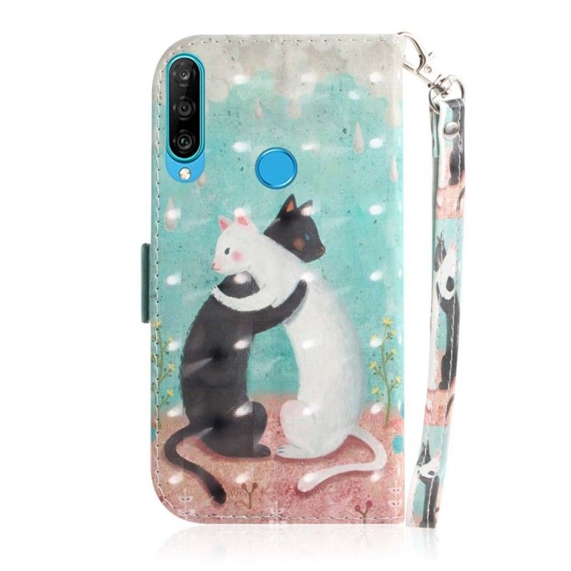 Etui Folio Huawei P30 Lite Koci Przyjaciele Ze Stringami