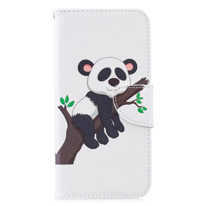 Etui Folio Huawei P30 Lite Leniwa Panda