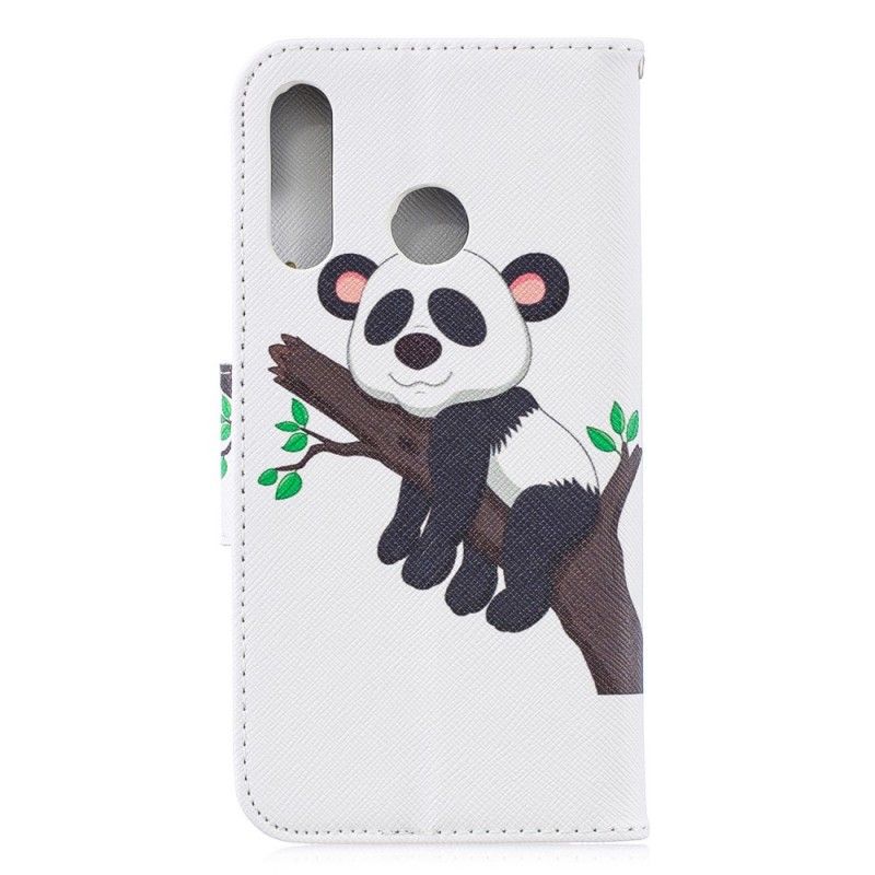 Etui Folio Huawei P30 Lite Leniwa Panda