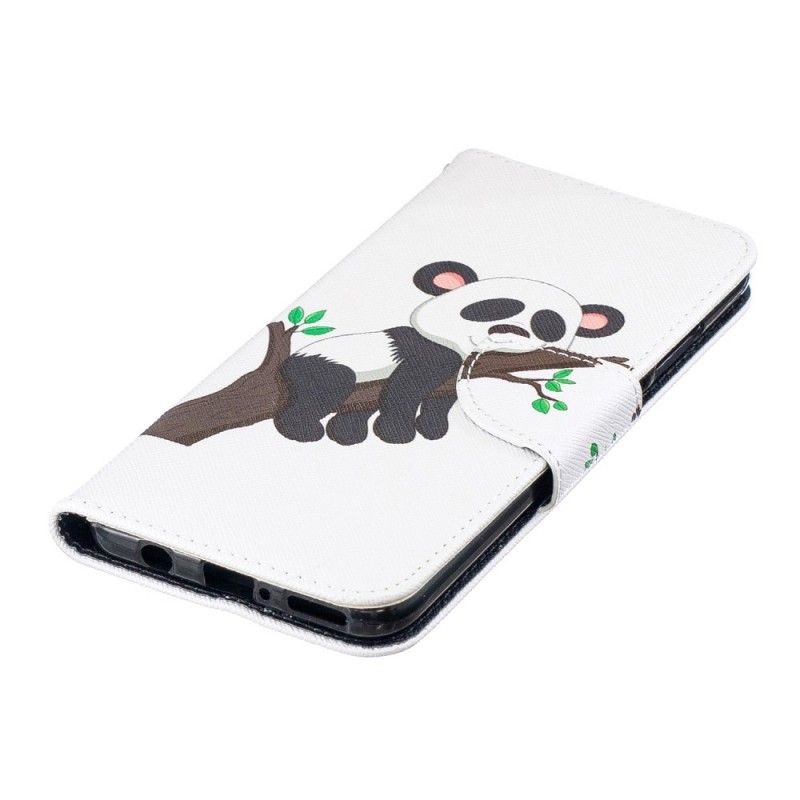 Etui Folio Huawei P30 Lite Leniwa Panda