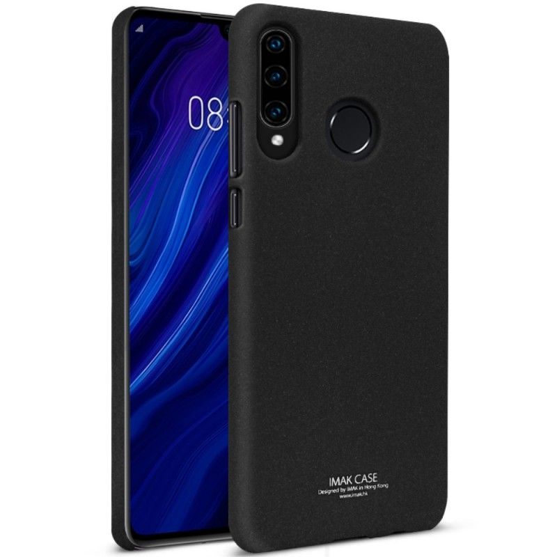 Etui Huawei P30 Lite Ciemnoniebieski Seria Jedwabna Etui Ochronne