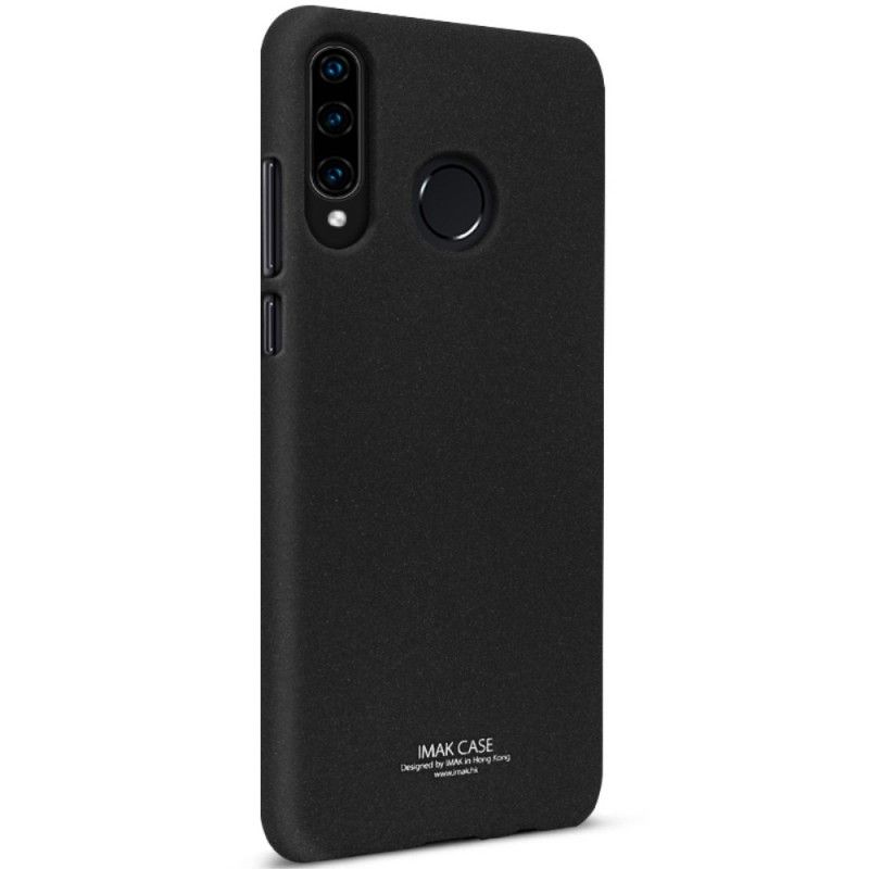 Etui Huawei P30 Lite Ciemnoniebieski Seria Jedwabna Etui Ochronne