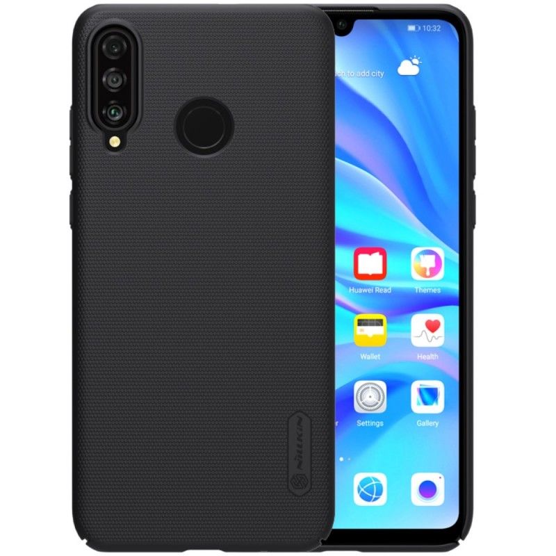 Etui Huawei P30 Lite Czarny Sztywny Matowy Nillkin